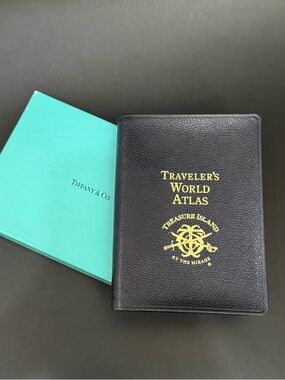 Tiffany & Co. Traveler’s World Atlas Treasure Island at the Mirage Leather Bound